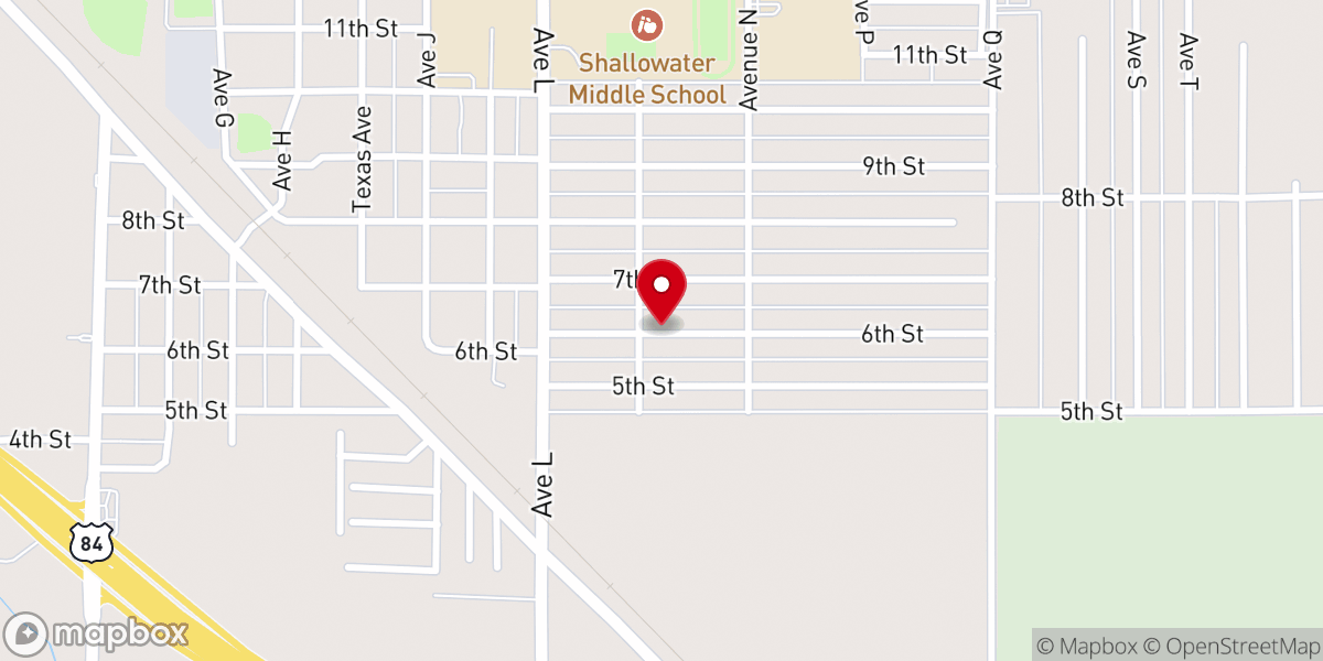 Map showing location of Saint Philip Catholic Church