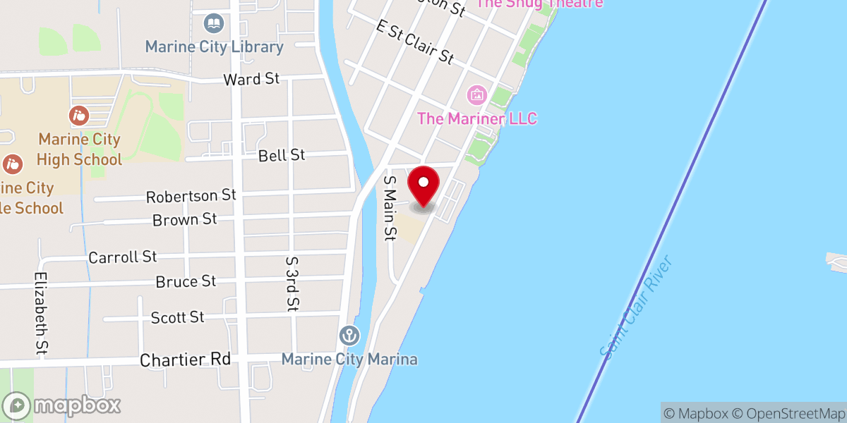 Map showing location of Holy Cross Catholic Church
