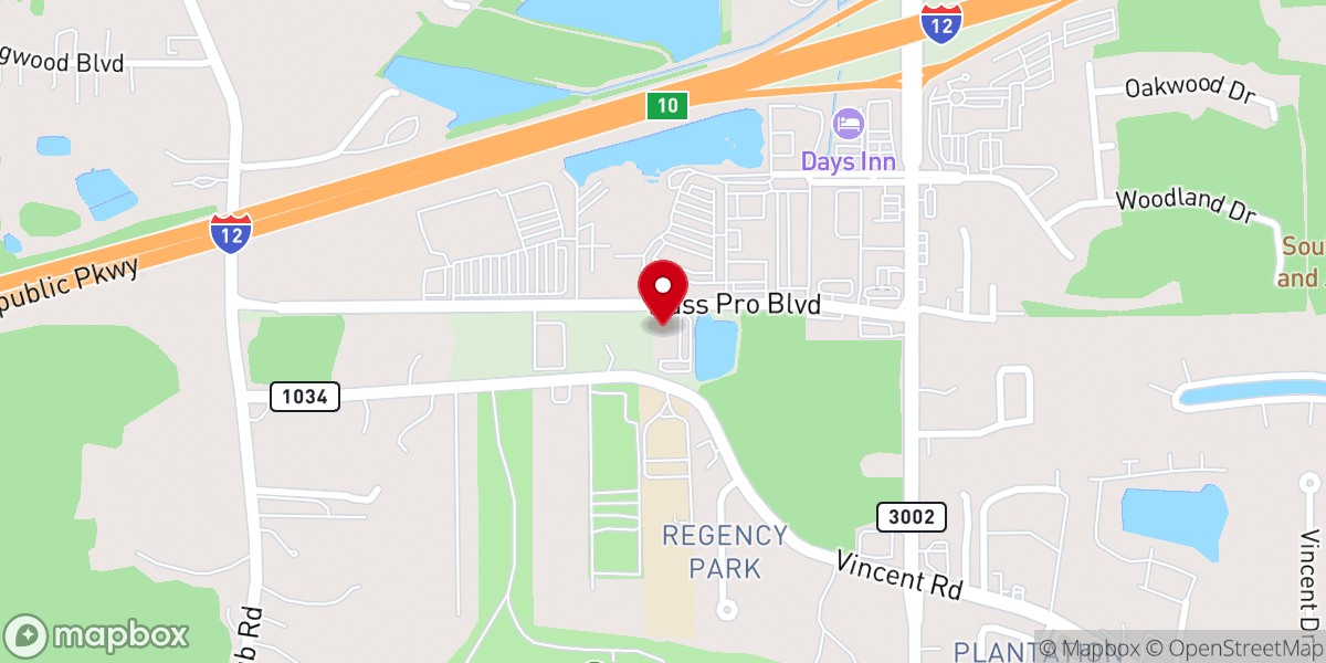 Map showing location of Urban Air Trampoline and Adventure Park