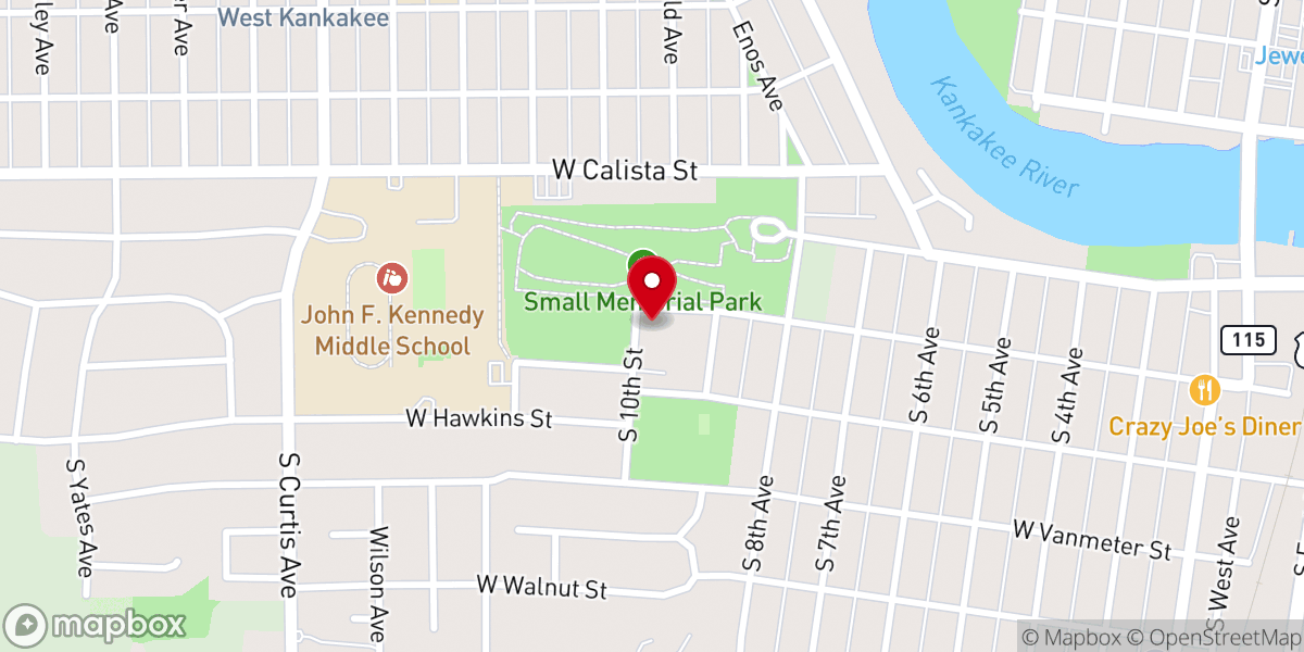 Map showing location of St. John Paul II Catholic Parish Office