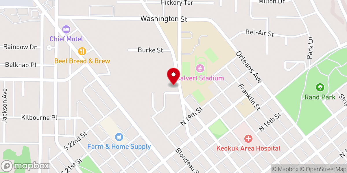 Map showing location of St Paul United Church-Christ