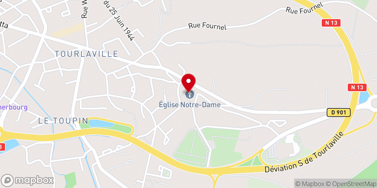 Map showing location of ÉGLISE NOTRE-DAME PAROISSE SAINT GABRIEL