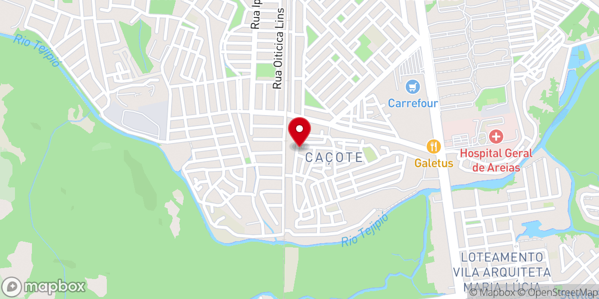 Map showing location of Igreja Pentecostal Nova vida