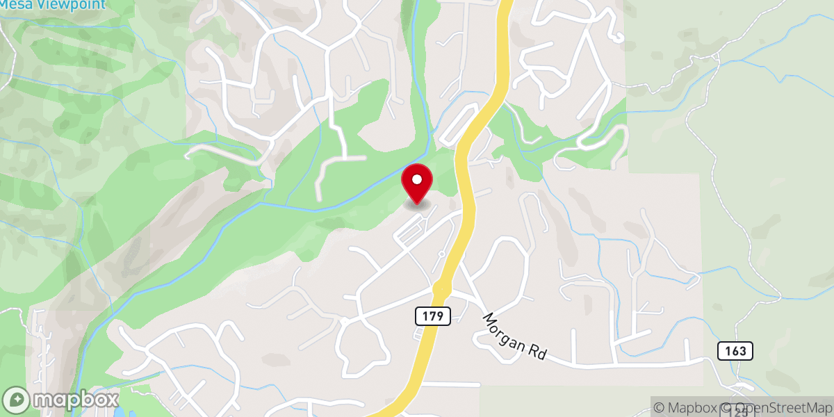 Map showing location of The Church of the Red Rocks