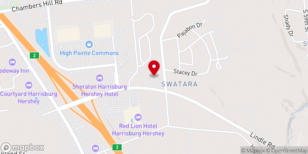 Map showing location of Viva church PA