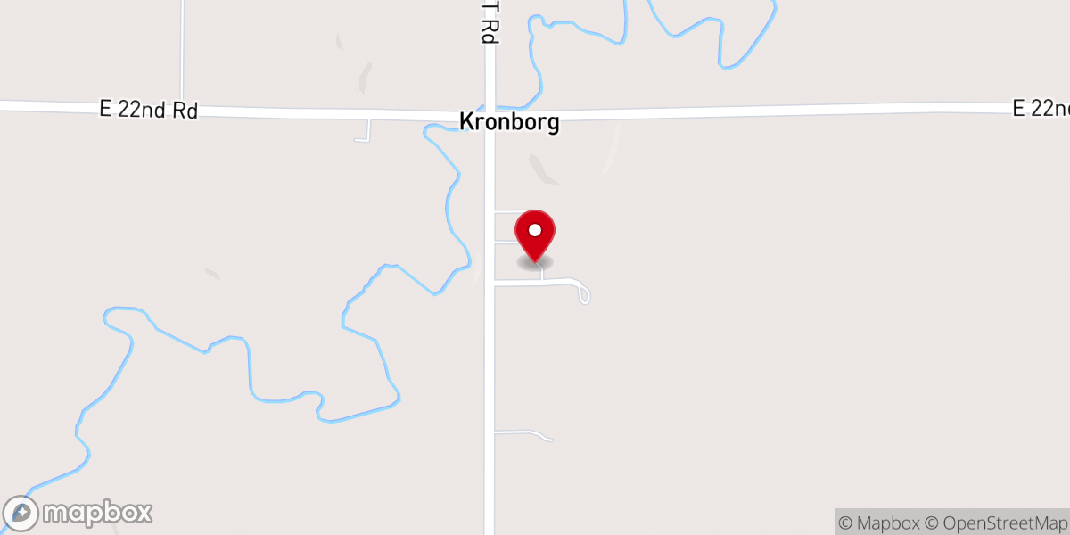 Map showing location of St.John's Lutheran Church: HALL