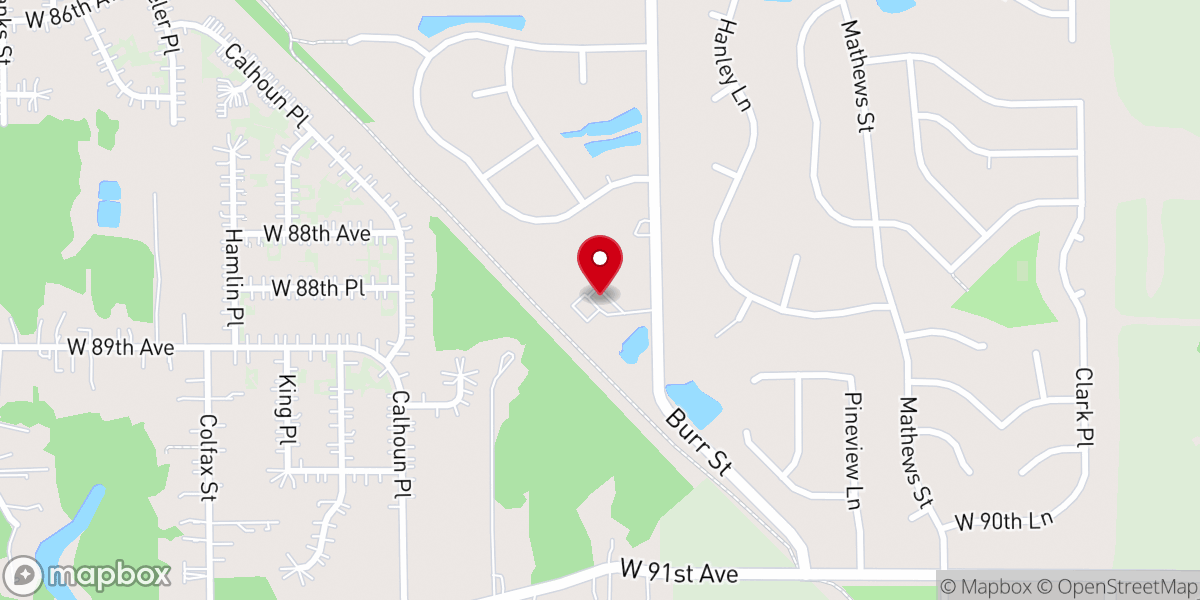 Map showing location of Crown Point Holiness Church