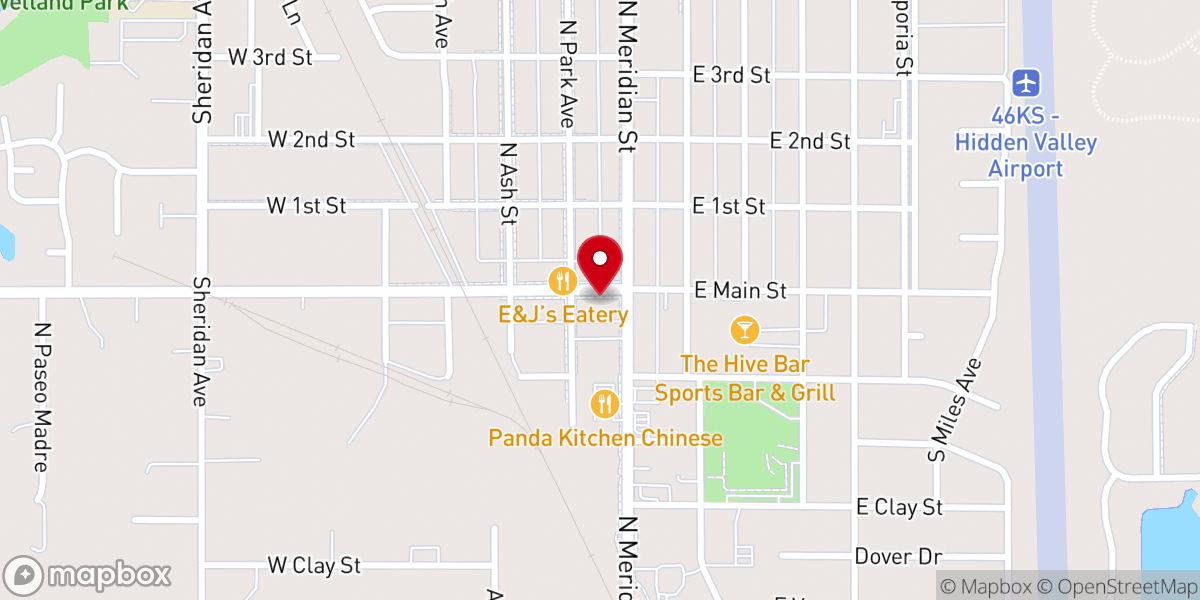 Map showing location of LeVenue