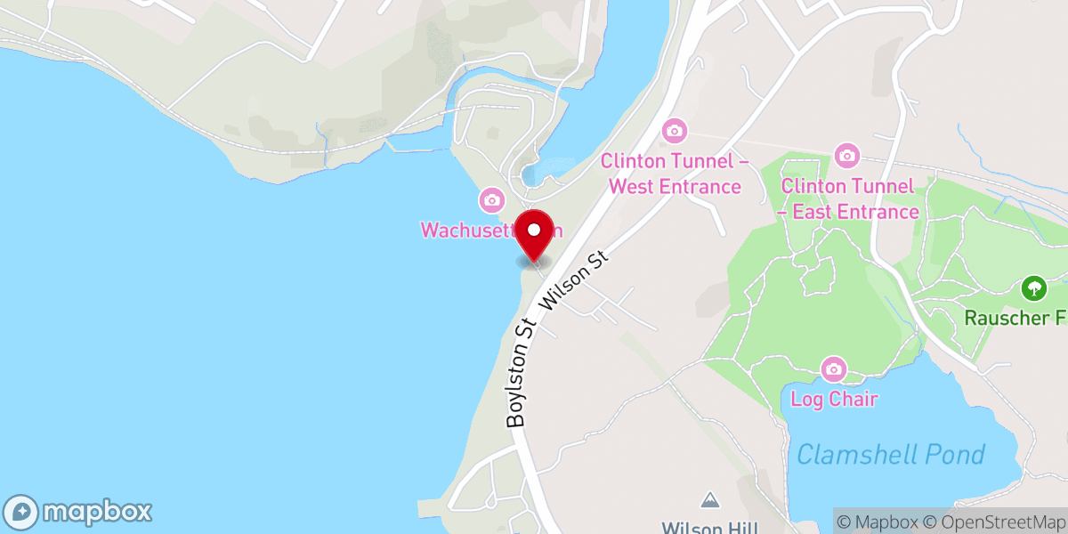 Map showing location of Wachusett Dam and Wachusett Reservoir