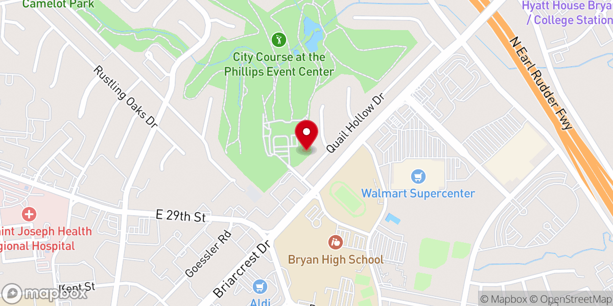 Map showing location of Antioch Community Church of College Station
