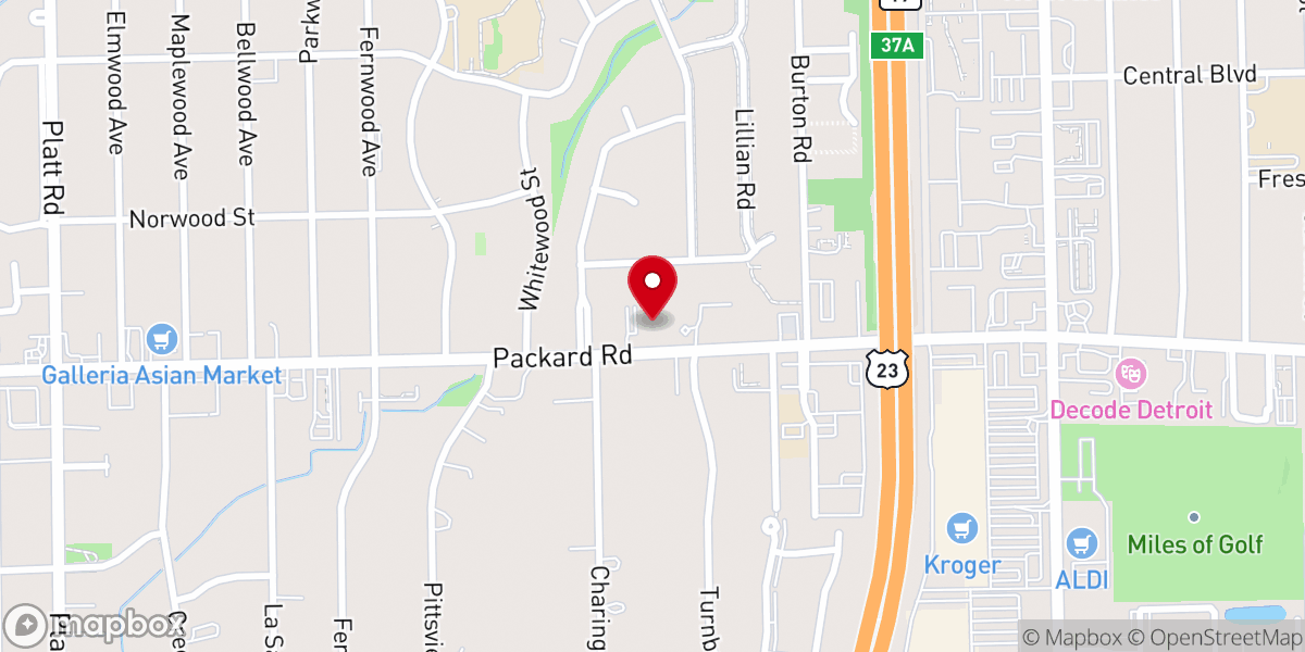 Map showing location of Darlington Lutheran Church