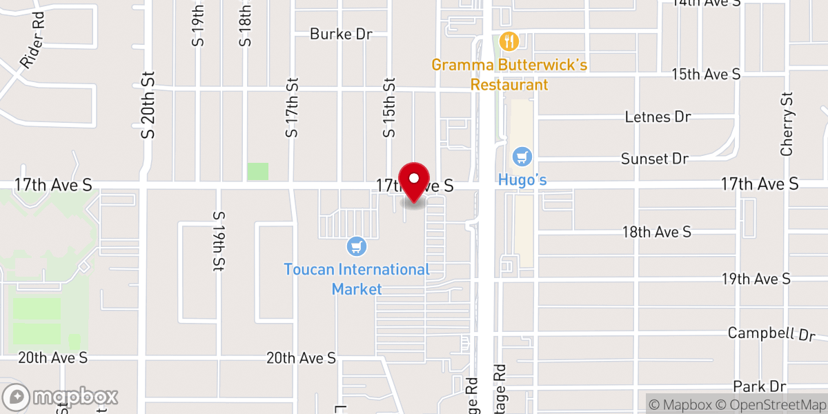 Map showing location of Thrive Community Church