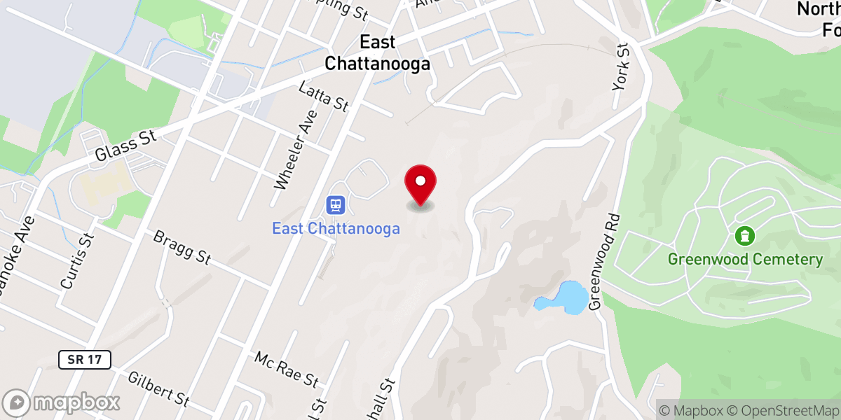 Map showing location of Breath of Love Ministries