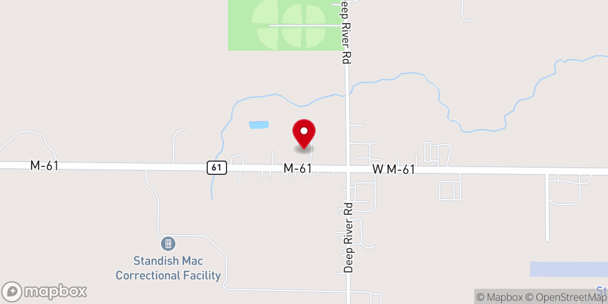 Map showing location of Faith Baptist Church