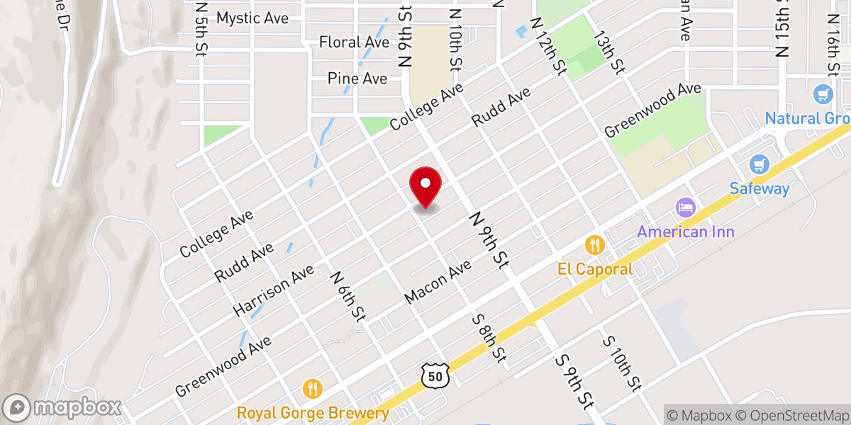 Map showing location of Christ Episcopal Church