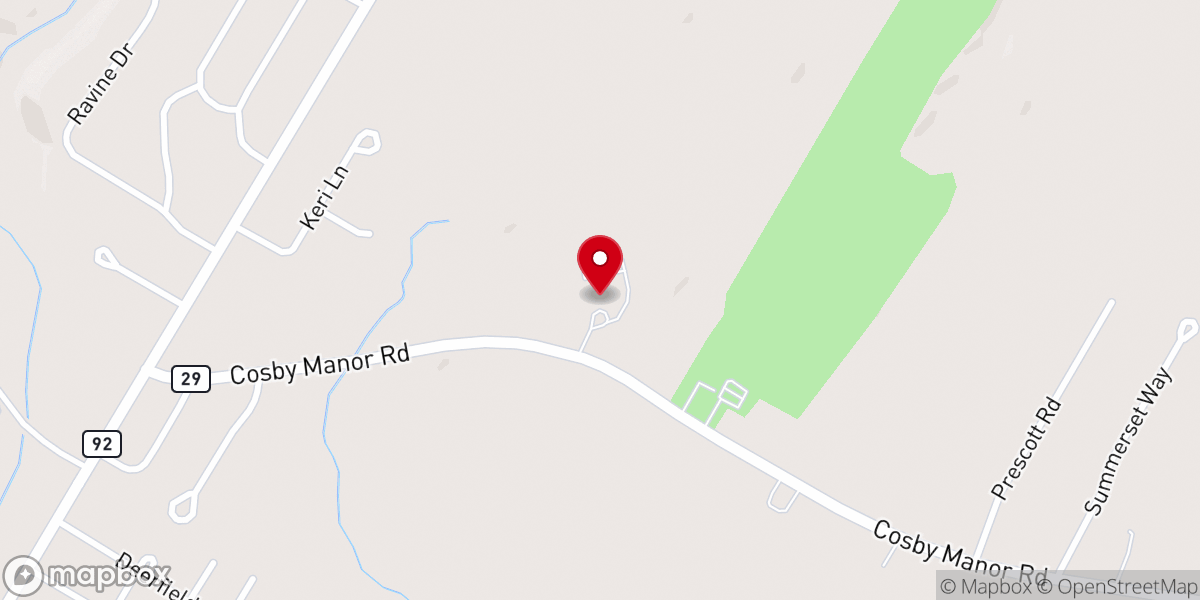 Map showing location of Saint Vincent Mission