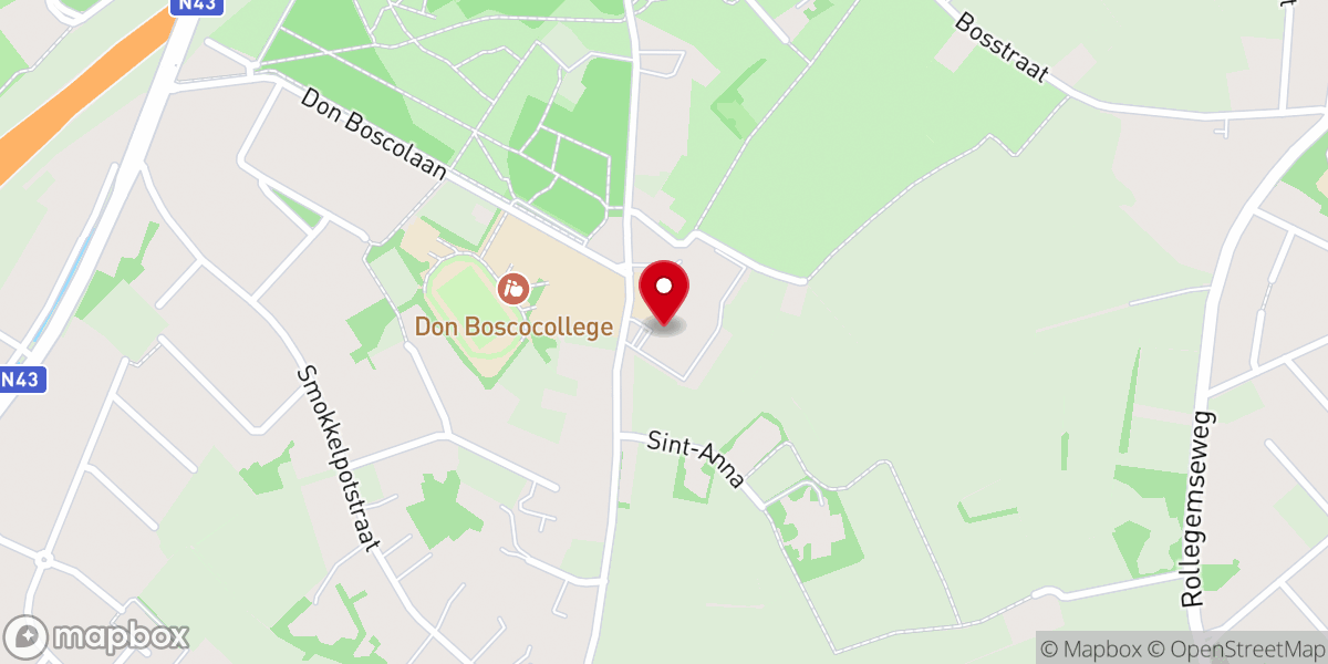 Map showing location of Sint-Annakapel