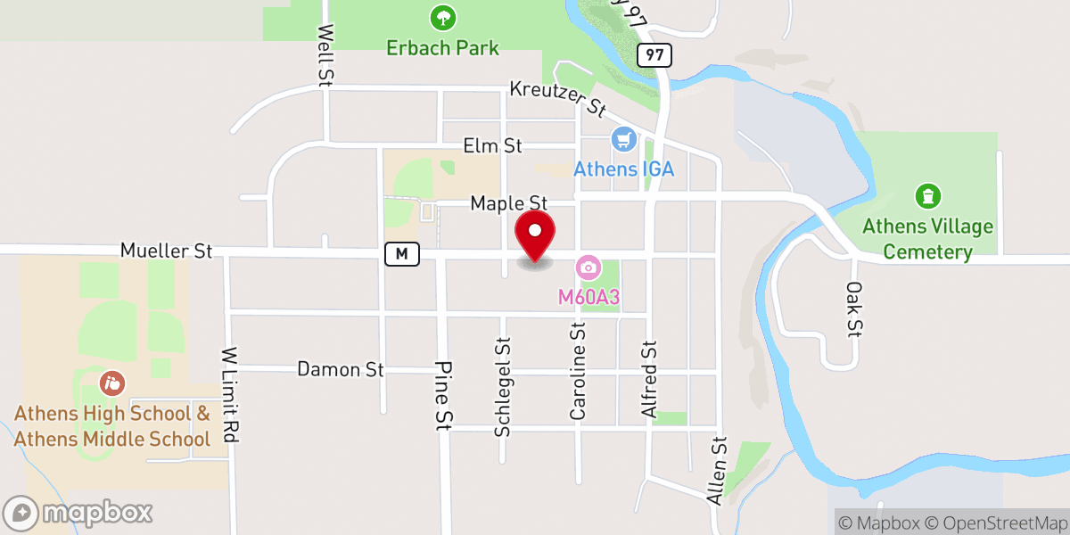 Map showing location of St Anthony's School