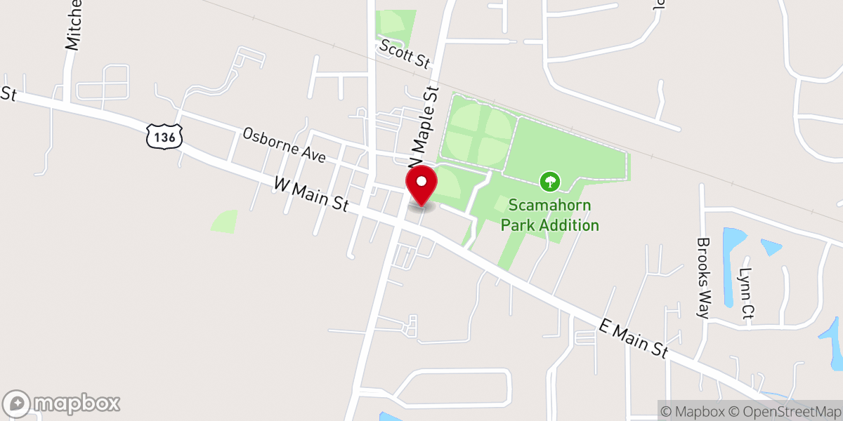 Map showing location of The Church at Pittsboro