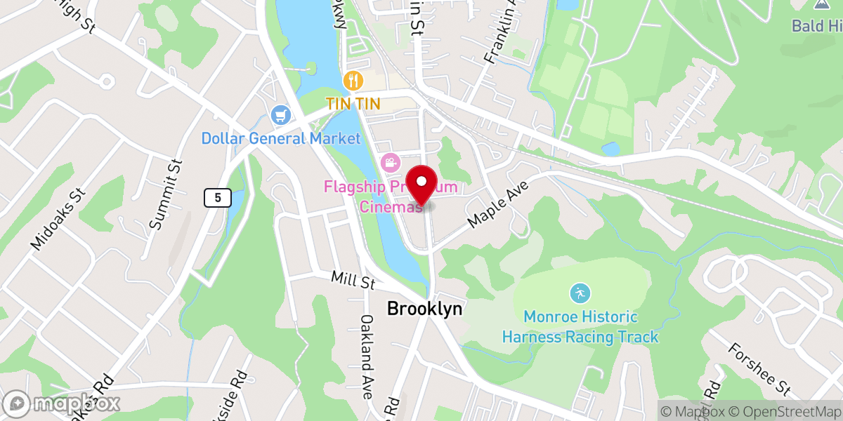 Map showing location of Sacred Heart Chapel