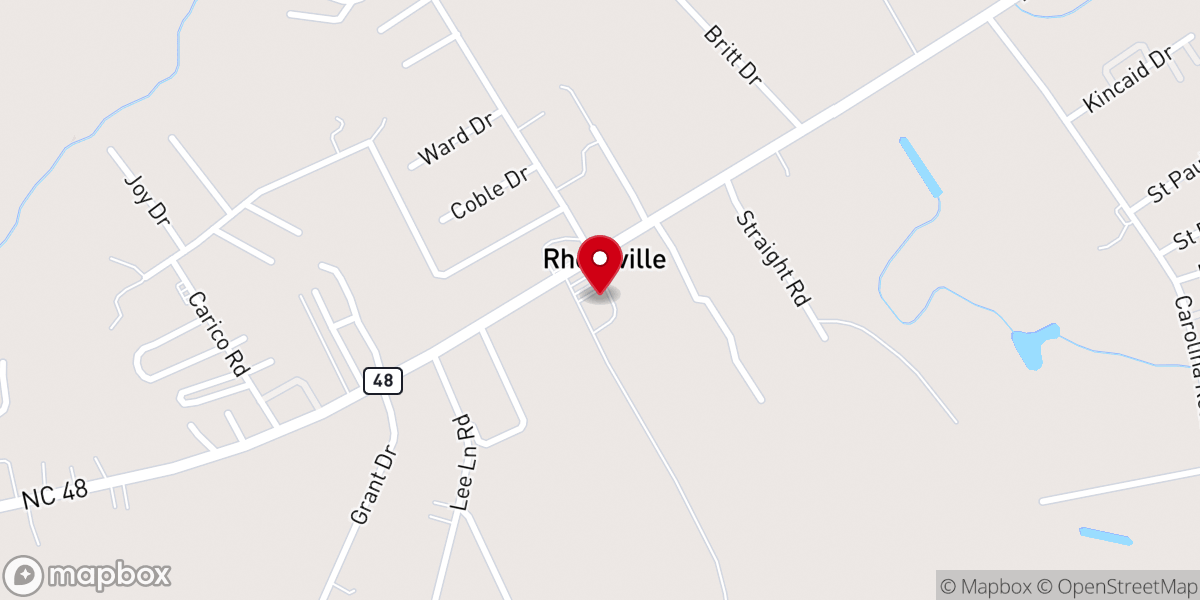 Map showing location of Quankey Missionary Baptist Church