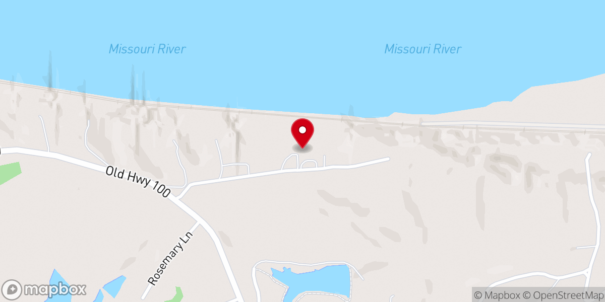 Map showing location of Riverbend Calvary Chapel