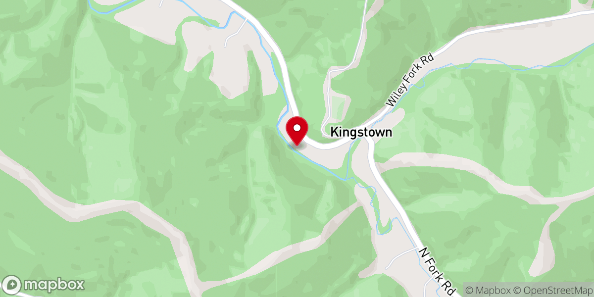 Map showing location of Lowman Church