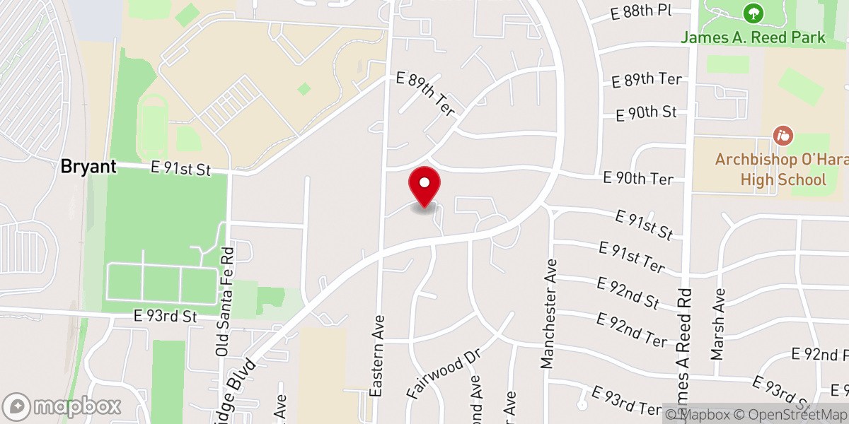 Map showing location of Turning Point Church