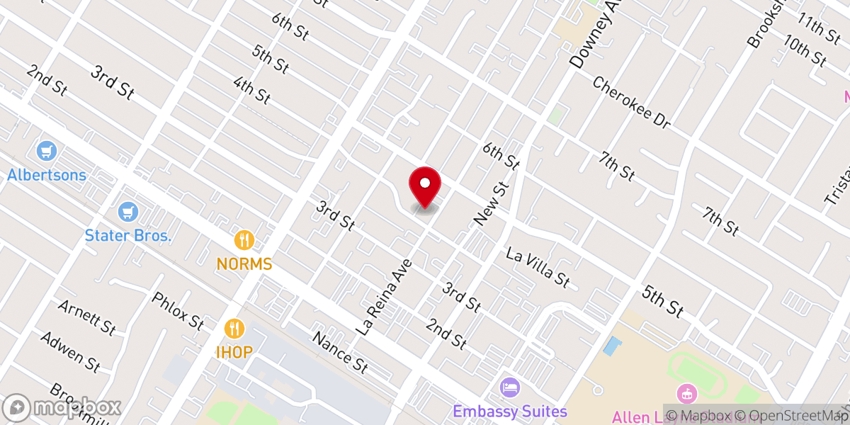Map showing location of Action Faith Center