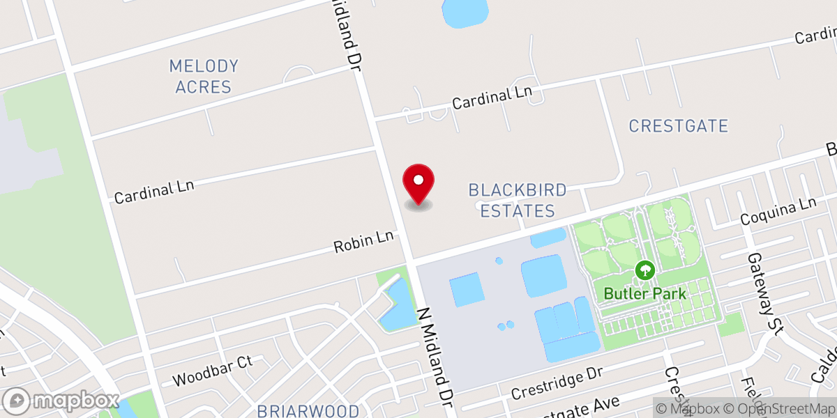 Map showing location of Fellowship Community Church