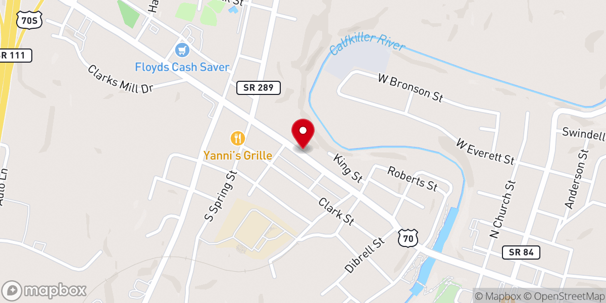 Map showing location of Community Fellowship Church