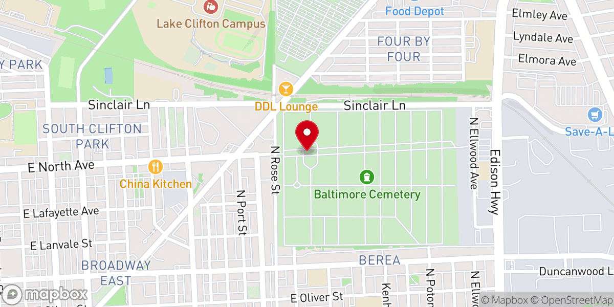 Map showing location of Bethel United Church of Jesus Christ