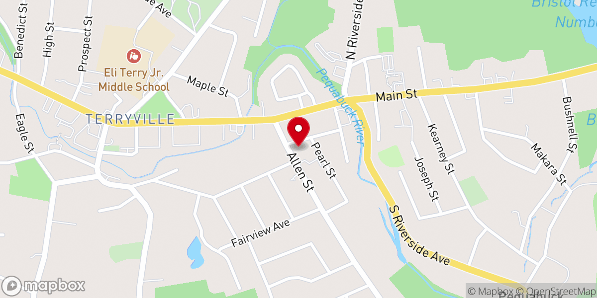 Map showing location of Saint Casimir Church