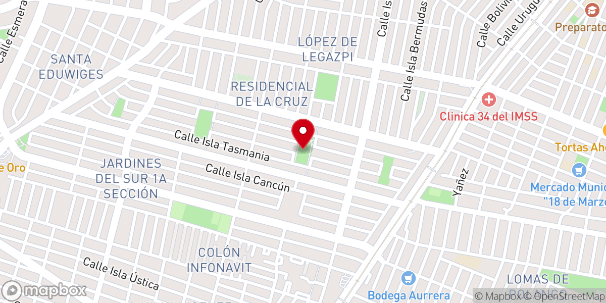 Map showing location of Parroquia de Belén de Jesús