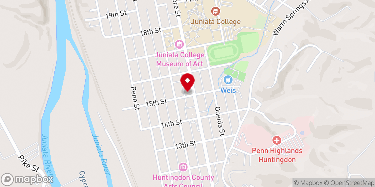 Map showing location of Fifteenth Street Methodist Church