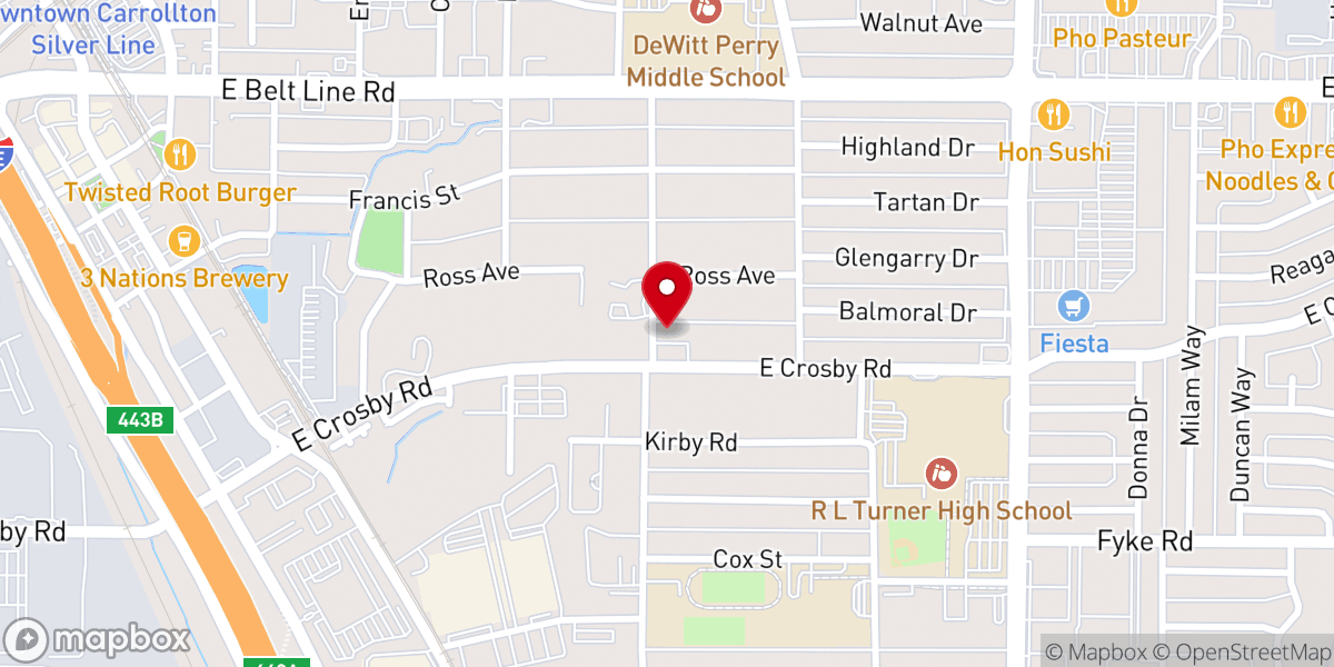 Map showing location of Fuente De Vida Community Church