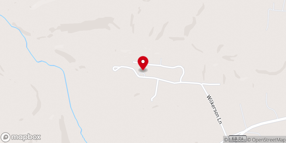 Map showing location of Sonrise Ridge Baptist Church