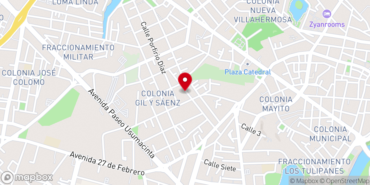 Map showing location of Centro de Avivamiento Cristiano Maranatha