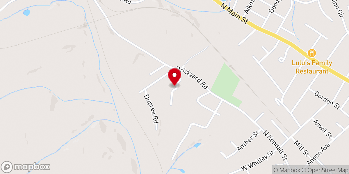 Map showing location of Stanly Church of God