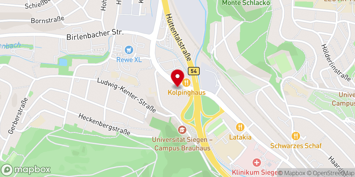 Map showing location of Pastoralverbund Hüttental-Freudenberg