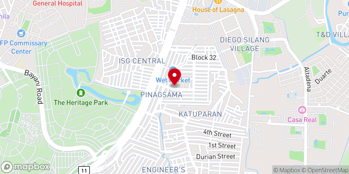 Map showing location of Maria, Reyna ng mga Apostoles Parish