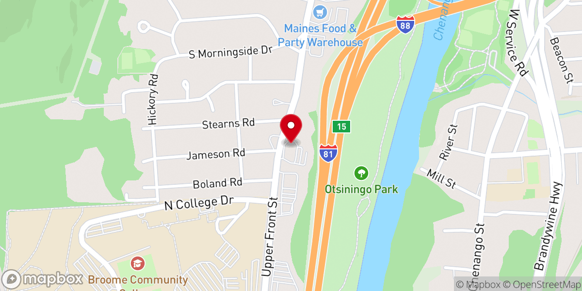 Map showing location of Nimmonsburg United Methodist Church