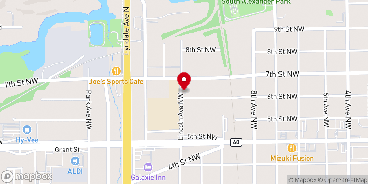 Map showing location of Nueva Vida En Cristo Internacional