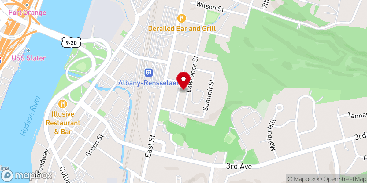 Map showing location of The Parish of St. John the Evangelist and St. Joseph