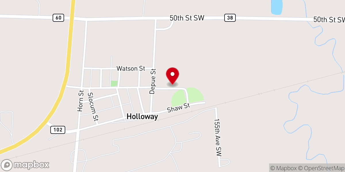 Map showing location of Immanuel Lutheran Church
