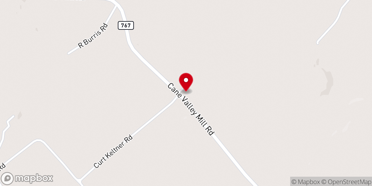 Map showing location of Mount Vernon Church