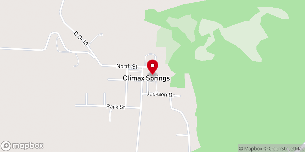 Map showing location of Climax Springs Presbyterian