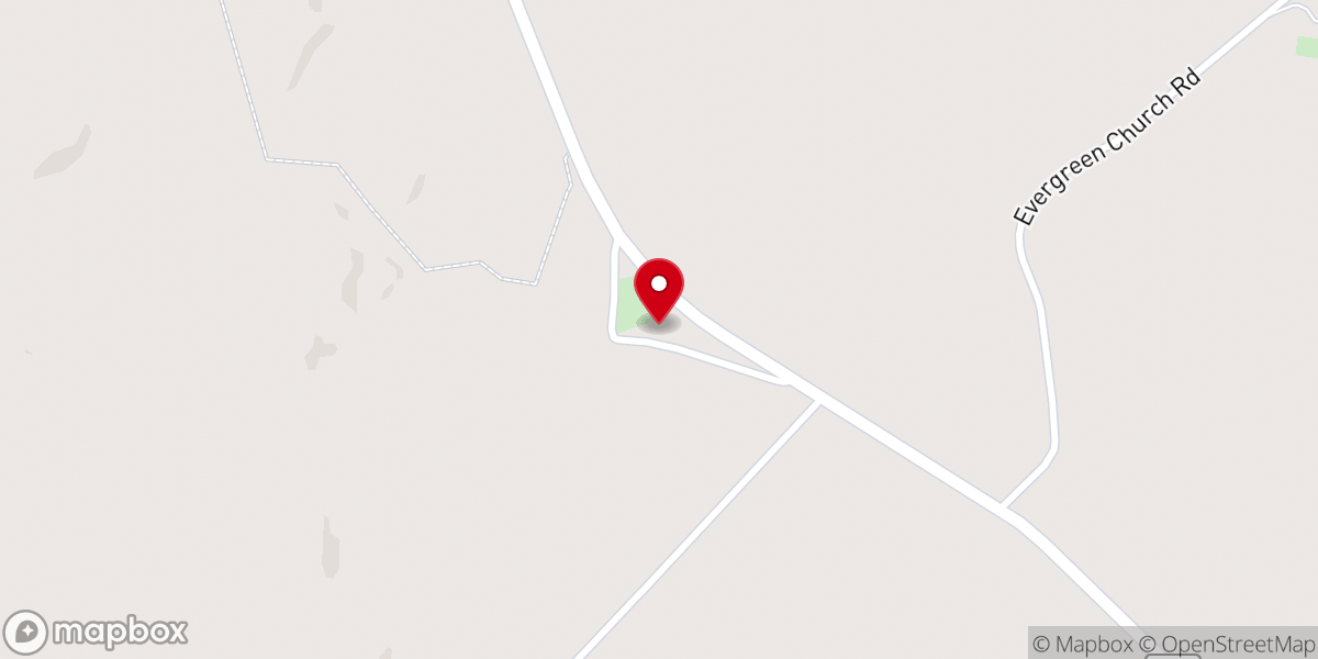 Map showing location of Bethsaida Church