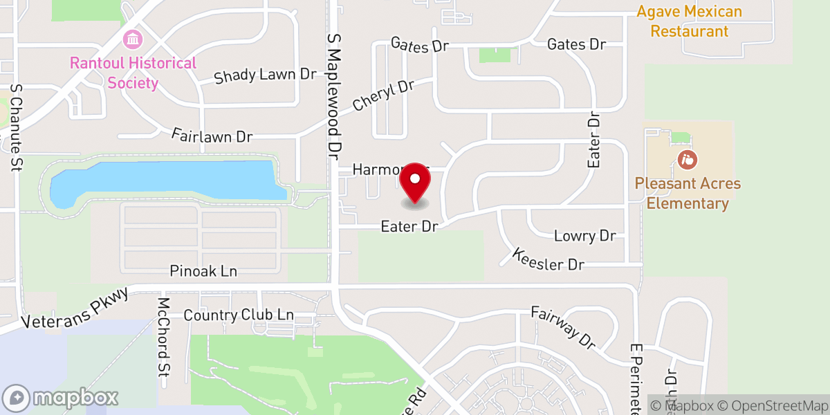 Map showing location of Exceed Church