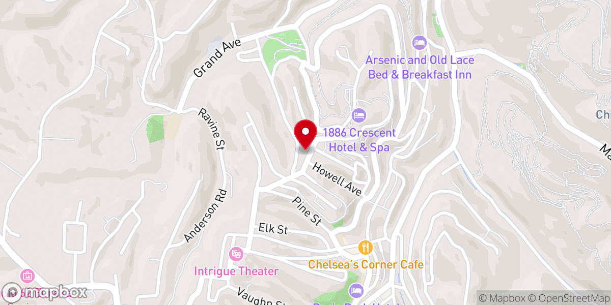 Map showing location of St. James Episcopal Church